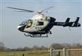 Air ambulance lands after motorbike crash