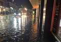 Town hit by flooding