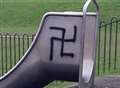Nazi symbol sprayed on children's slide
