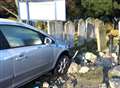 Drink-driver sorry for crashing into graveyard