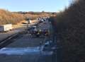 Delays clearing after car fire on M20