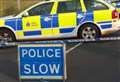 Two in hospital after motorcycle and car crash at busy junction
