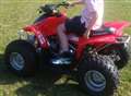 Child's quad bike stolen as thieves drive across fields in 4x4