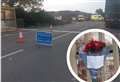 Floral tributes placed for crash victim