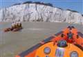Five stranded on beach rescued by lifeboats