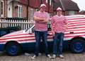 Friends 2,000 mile drive to Africa dressed as Wally