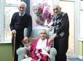Three centenarians at same care home
