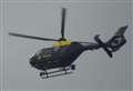 Police helicopter searches for wanted man