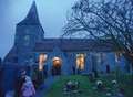 Mystery of human ashes left in church
