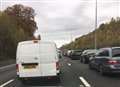 Two lanes were closed on M20