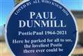 Much-loved postman Paul gets blue plaque