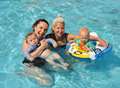 Outdoor pool a hot spot for sun seekers