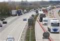 Lorry driver spotted 'all over the road' on M20