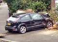Car ploughs into house at accident blackspot 