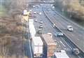 Big delays after lorry crash on M25