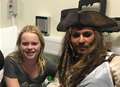 Schoolgirl meets Johnny Depp during hospital stay