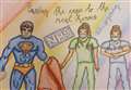 Schoolgirl's colourful tribute to NHS 
