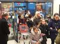 Shoppers queue to be first in at new Lidl store