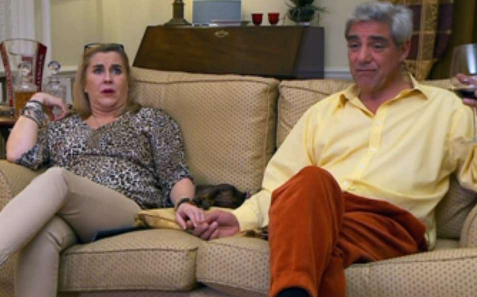Gogglebox stars Dom and Steph Parker in action on Channel 4. Picture: 4OD