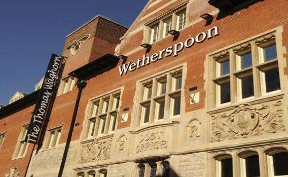 The Wetherspoon Thomas Waghorn pub in Chatham