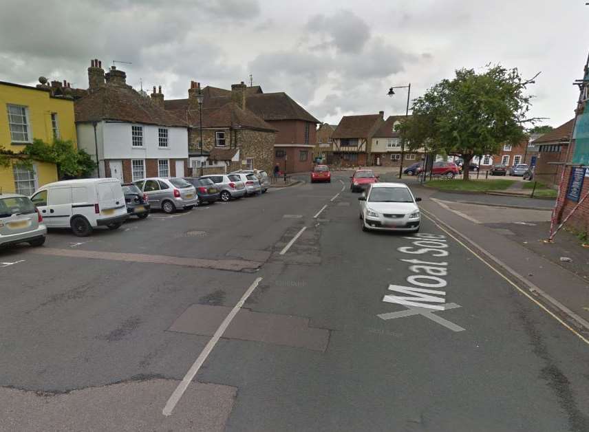 The robbery took place in Moat Sole, Sandwich. Picture: Google Maps