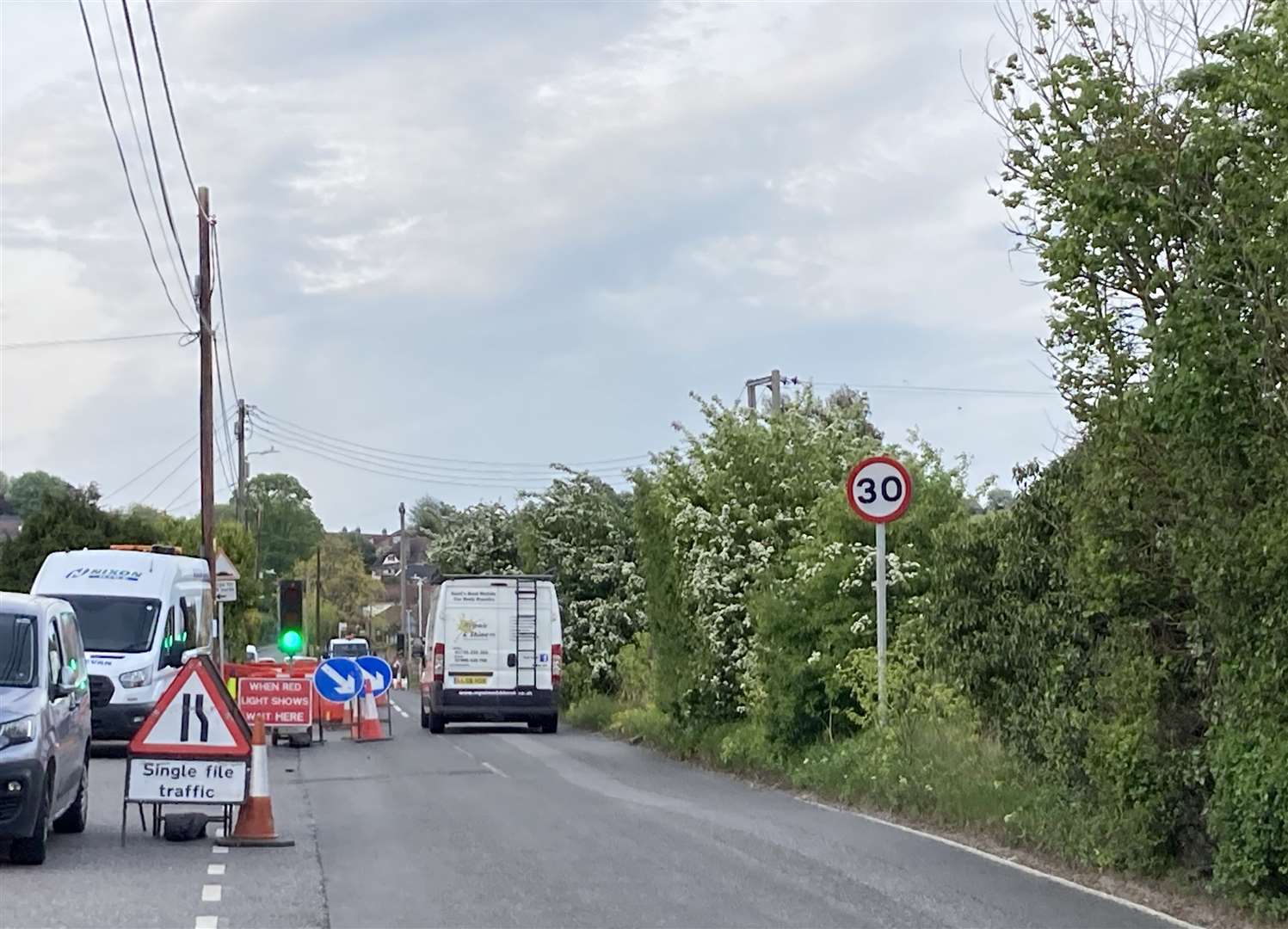 This stretch of Scocles Road at Minster between Elm Lane and Drake Avenue is to be shut to traffic for 10 weeks
