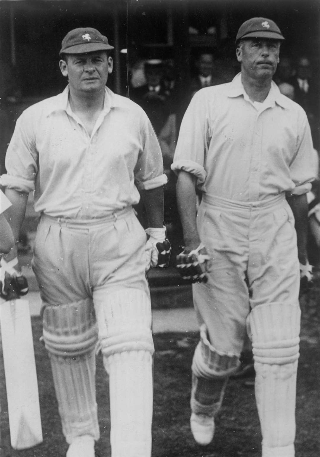 Frank Woolley together with Bill Ashdown playing at The Mote, Maidstone, in 1937