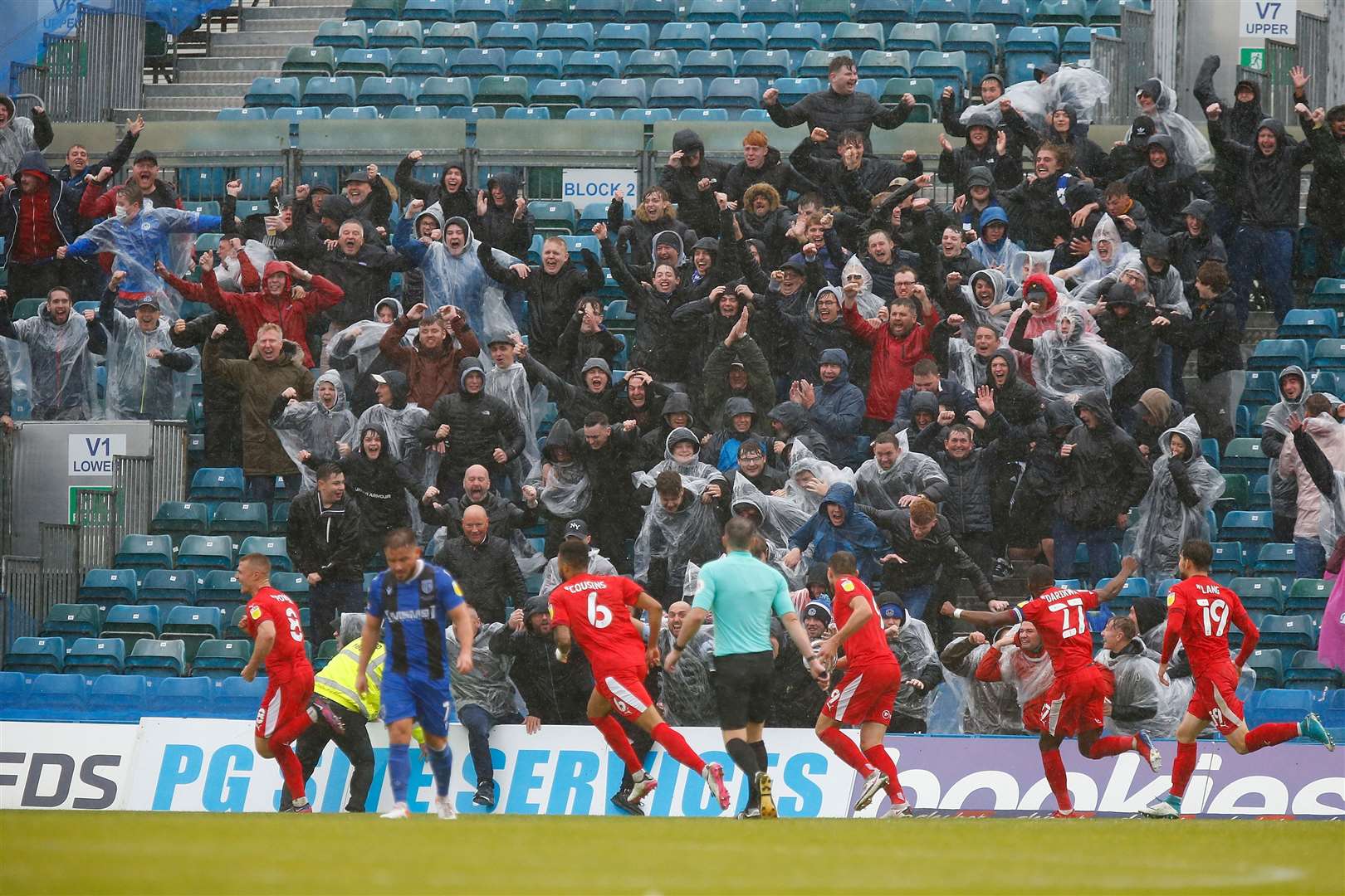 Wigan score their first goal Picture: Andy Jones