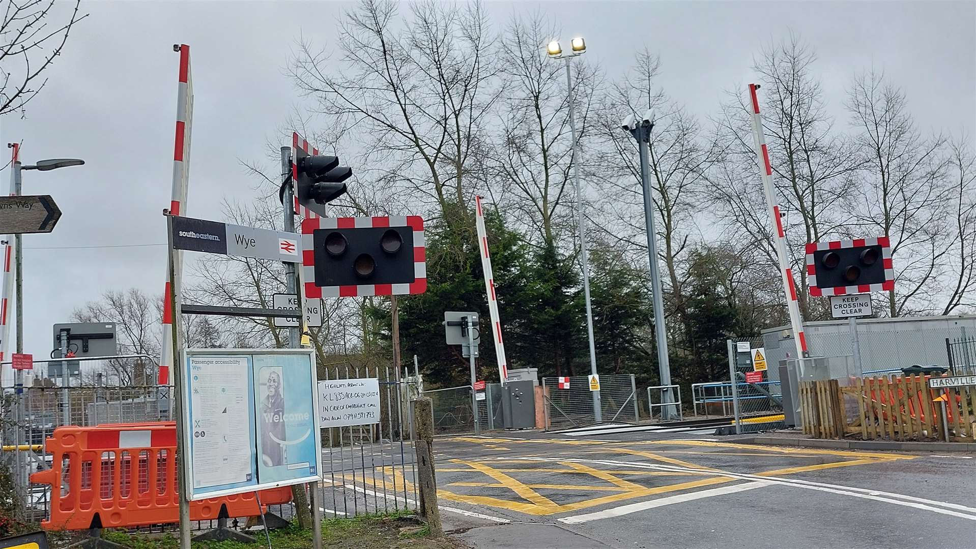 New automated level crossing are in place in Wye