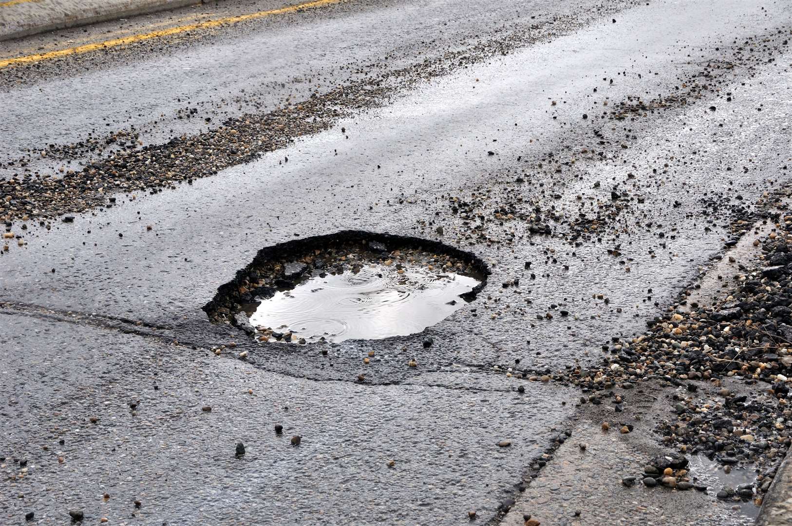 A pothole in Maidstone cost £4.25 million to fix. Stock picture