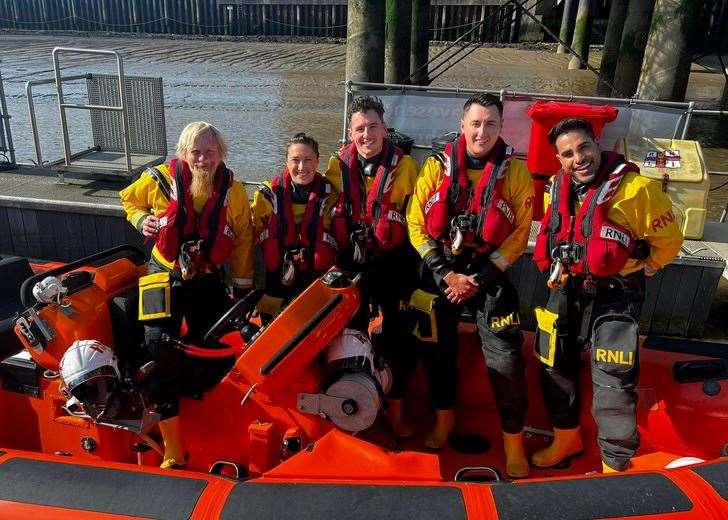 Dr Ranj paid a visit to the RNLI in Gravesend to highlight water safety