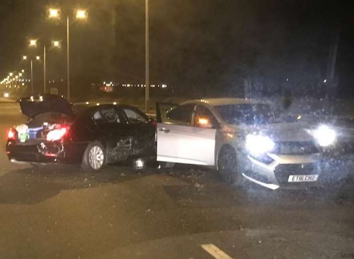 The crash happened on the M20. Picture: Colin Martin.