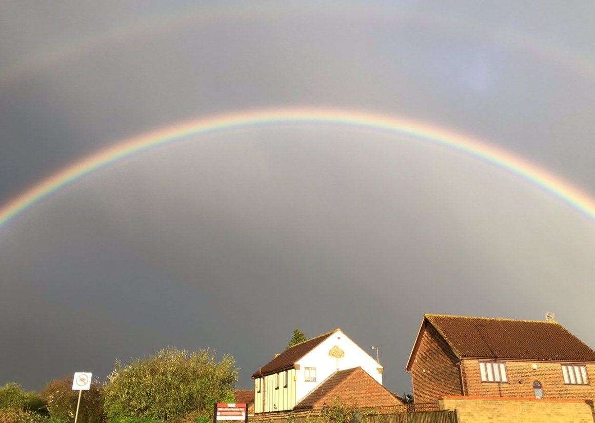 This rainbow was captured by a Rainham woman (8234860)