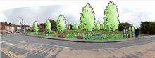 Artists' impressions of how the relandscaping at Queenborough Castle Mound could look