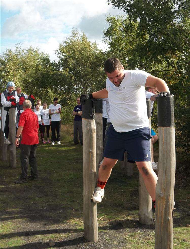 Not so Athletic of Dartford took part in the KM Assault Course Challenge.