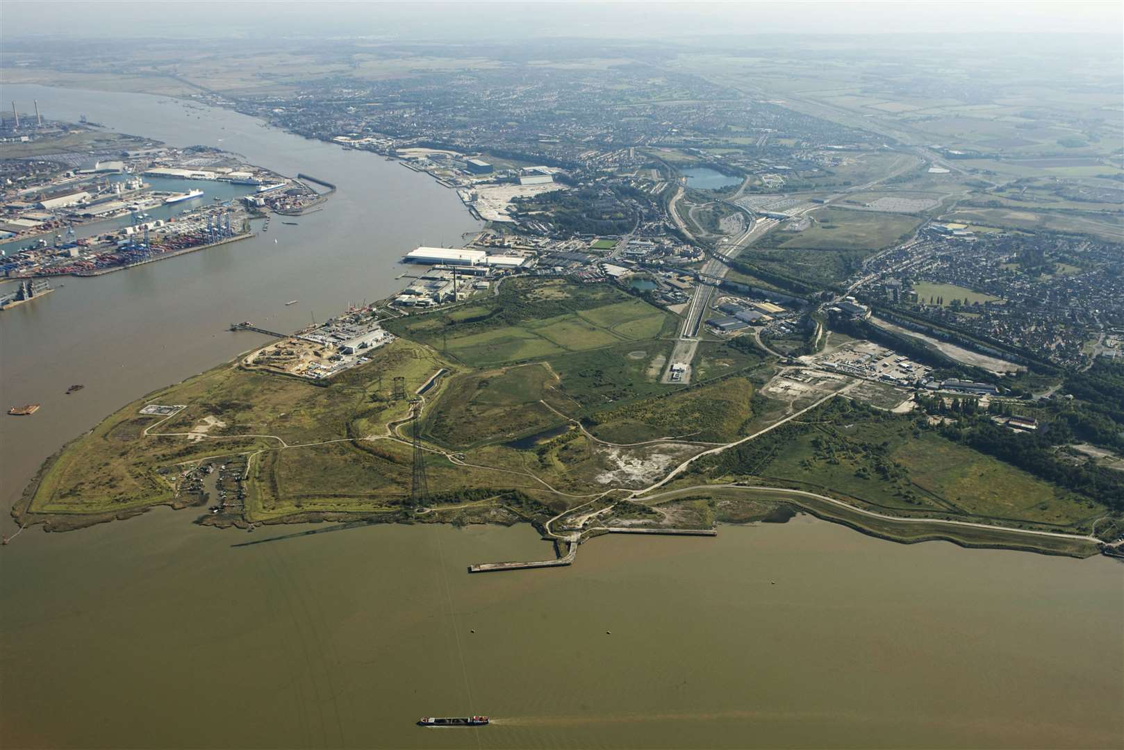 The London Resort is set to be built on the Swanscombe Peninsula. Picture: EDF Energy.