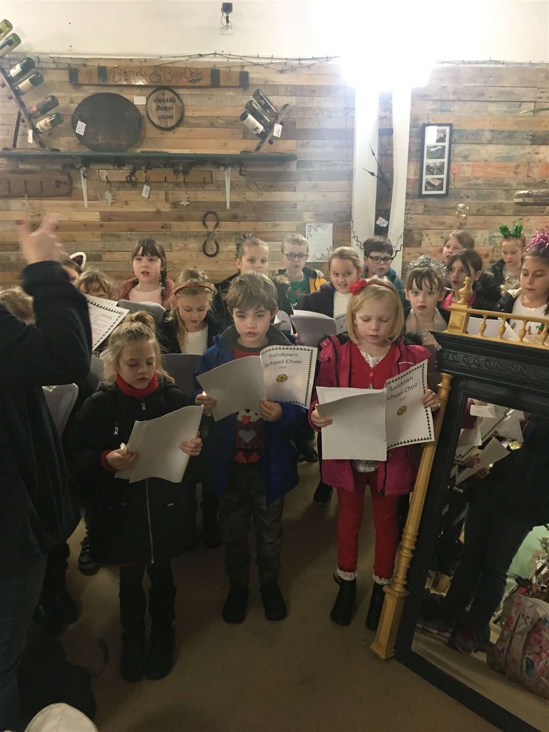 Sandown school choir performed carols at The Village Market in Deal
