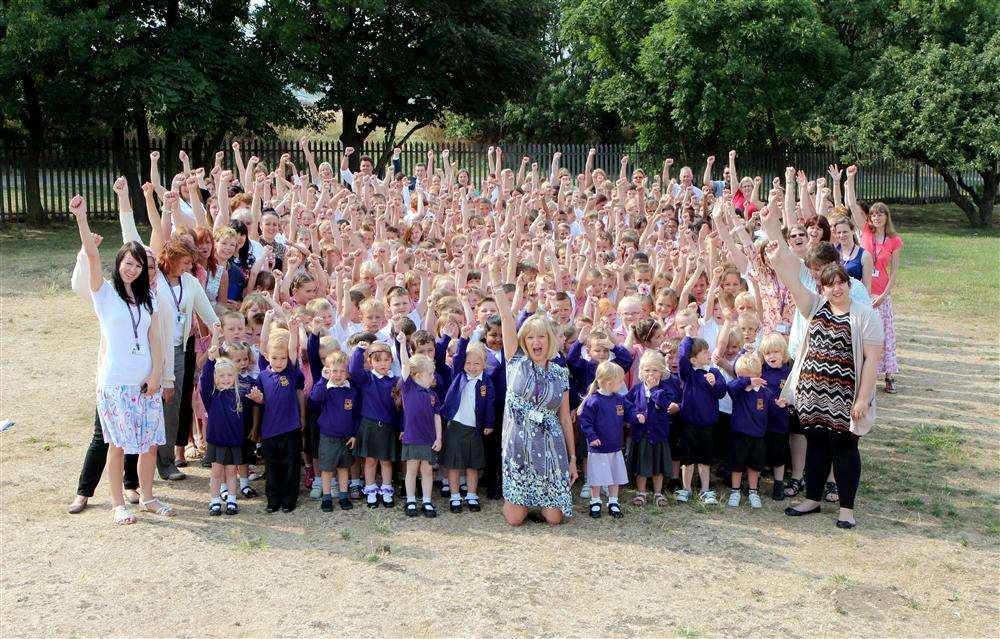 Richmond Primary School staff and pupils celebrate no longer being in special measures