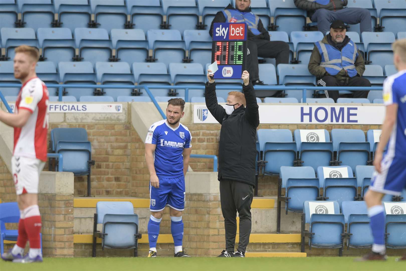 Alex MacDonald has made more substitute appearances than starts in the league for Gillingham Picture: Barry Goodwin