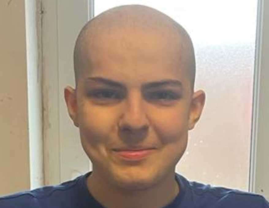 Tanya Finch's 17-year-old son, Peter, has leukaemia. Picture: Young Lives vs Cancer/Tanya Finch