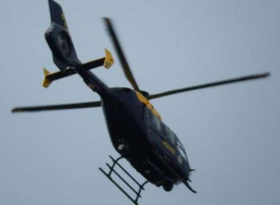 A helicopter was seen over the Sevenoaks area. Stock image