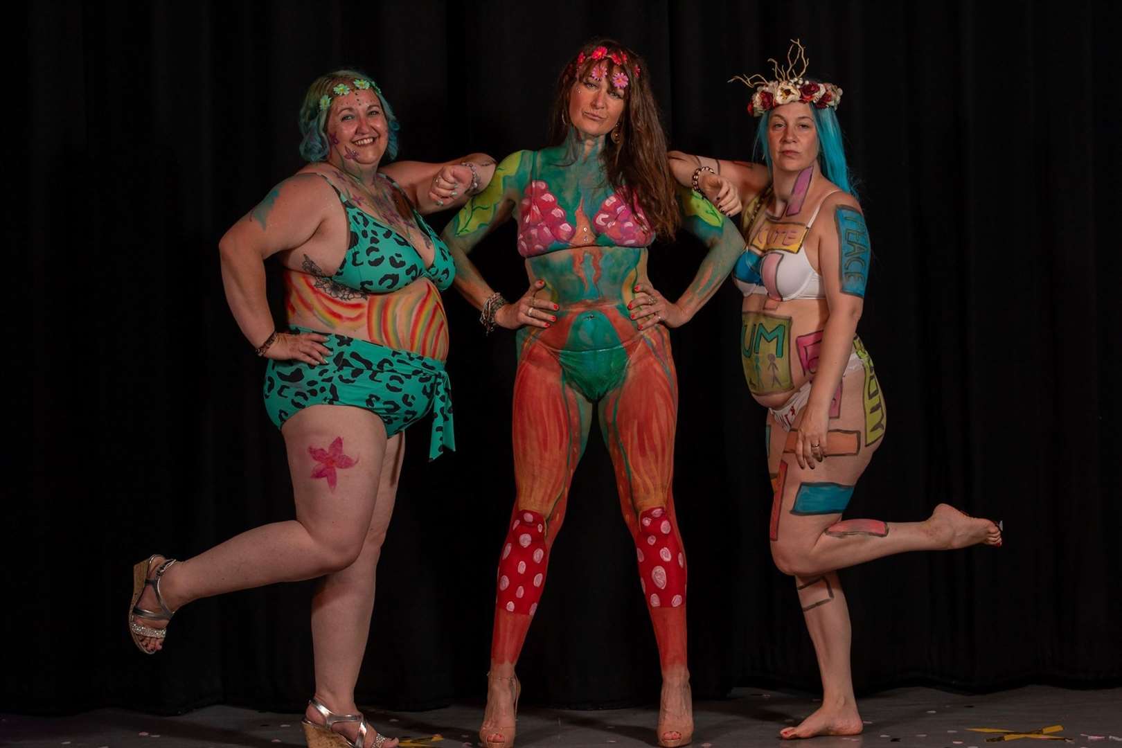 Women of all sizes and shapes threw away their inhibitions to take part in Lottie Hopper's body confidant fashion show at the Sheppey Little Theatre, Sheerness. Picture: James Hughes
