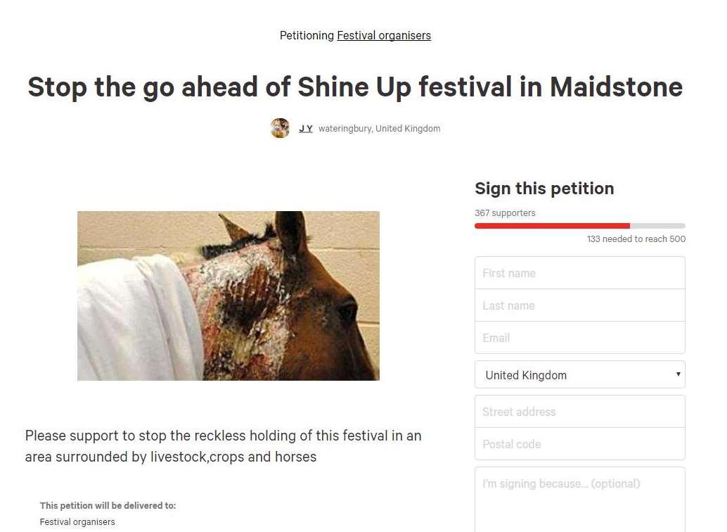 Hundreds of people have signed the petition since it was launched yesterday
