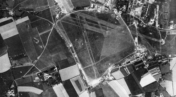 A view of Manston in 1939, as taken by a German Luftwaffe. Picture: RAF Manston History Museum