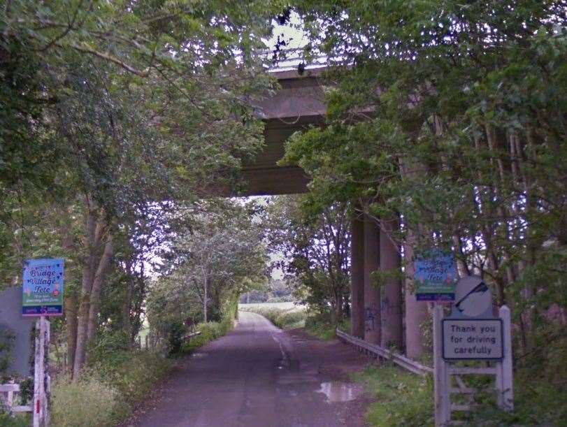 The bridge which carries the A2 over Patrixbourne Road in Bridge, Canterbury, will be shut until next year. Picture: Google Maps