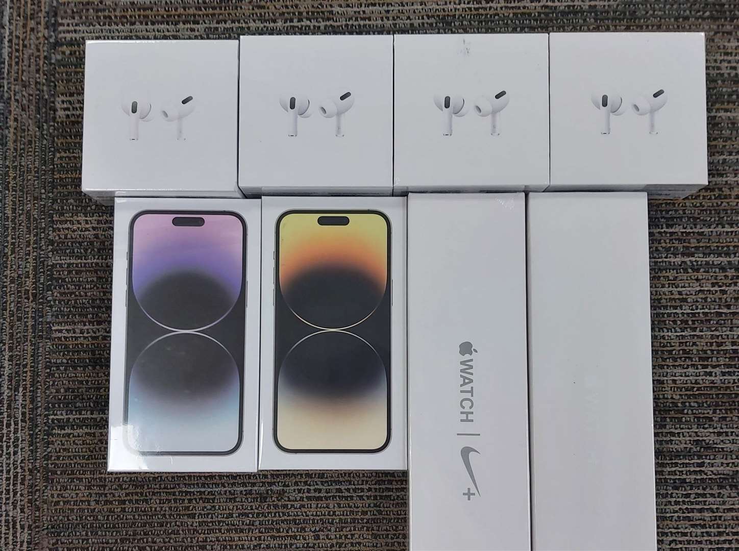 Officers seized the fake Apple goods. Picture: Kent Police Dartford