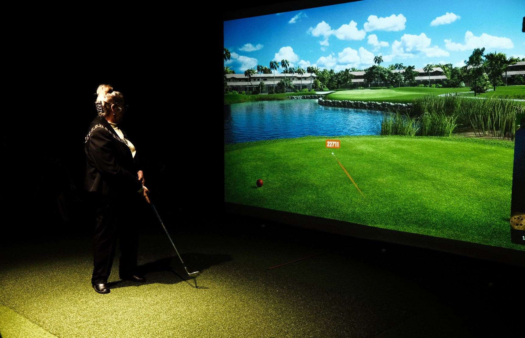 The new unit has an interactive golf game inside. Photo: ARC-UK Ltd/ Sharp Mind Communications
