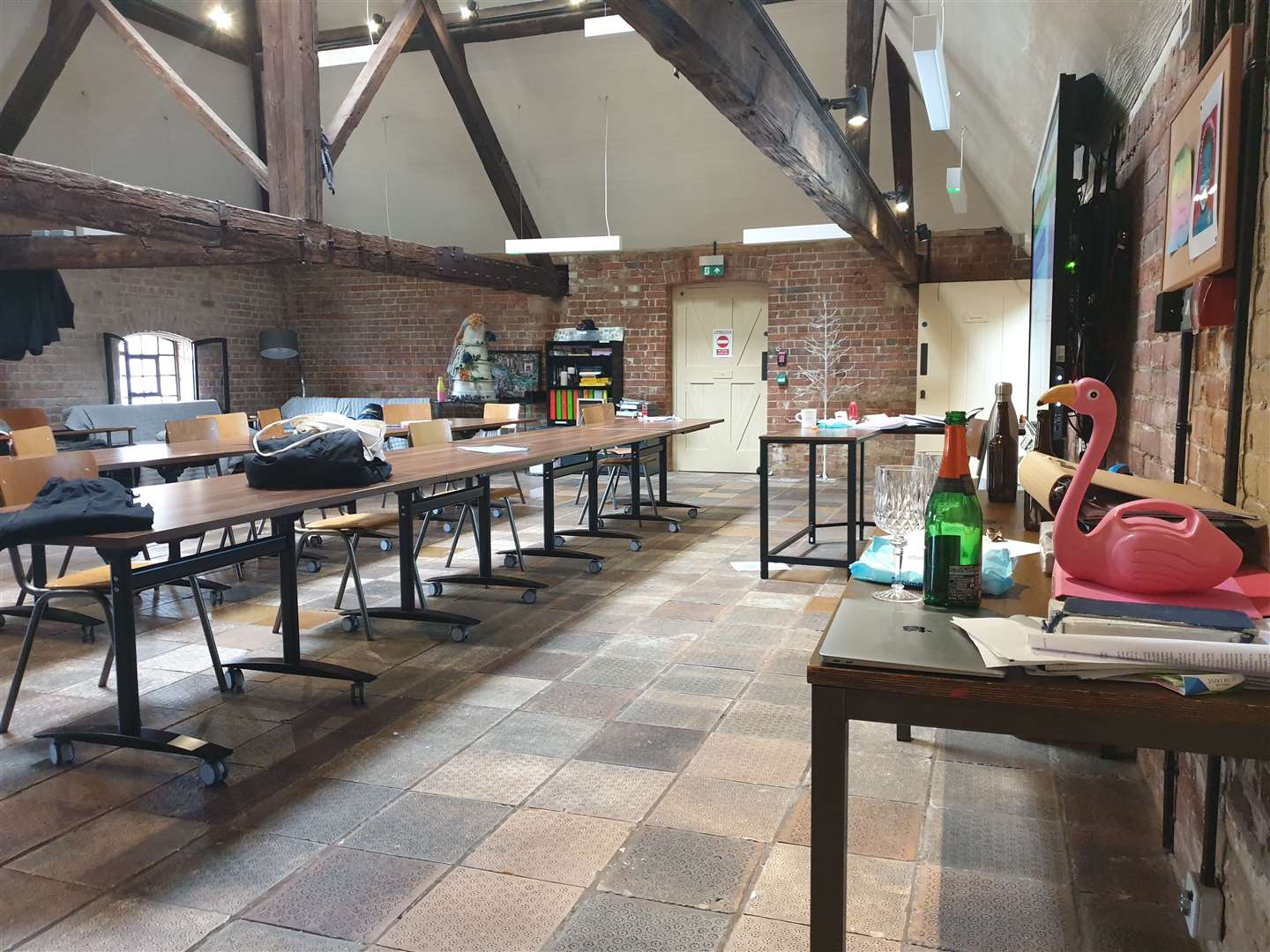 A King's School classroom inside the newly renovated Malthouse in Canterbury