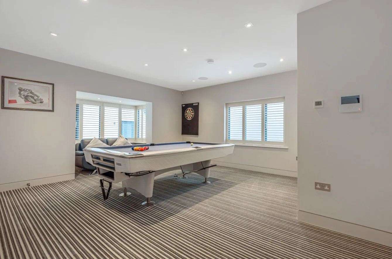 Guests can be entertained in the games room