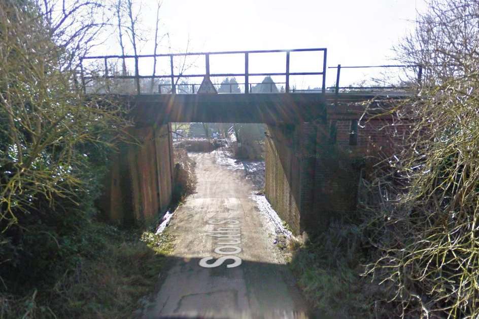 The Medway Valley Line bridge in South Street. Credit: Google Maps